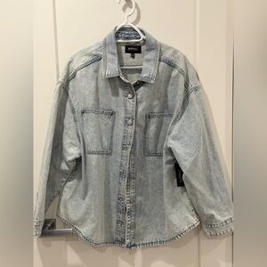 NWT Buffalo Acid Wash Jean Shacket